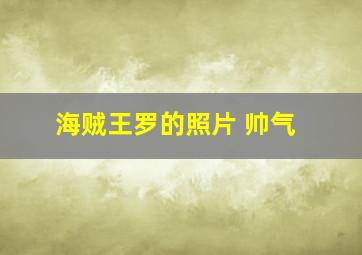 海贼王罗的照片 帅气